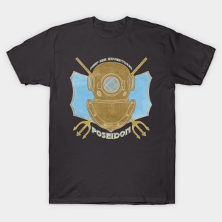 Poseidon Deep Sea Adventures retro logo T-Shirt